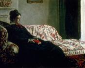 克劳德莫奈 - Meditation (Madame Monet On The Sofa)